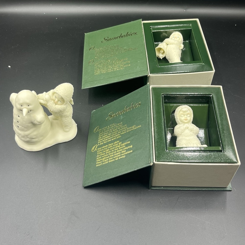 Vintage Snowbabies Lot of 3‎ with Original Boxes - Picture 4 of 16